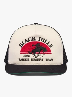 BLACK HILLS CANVAS TRUCKER HAT|RHUDE New