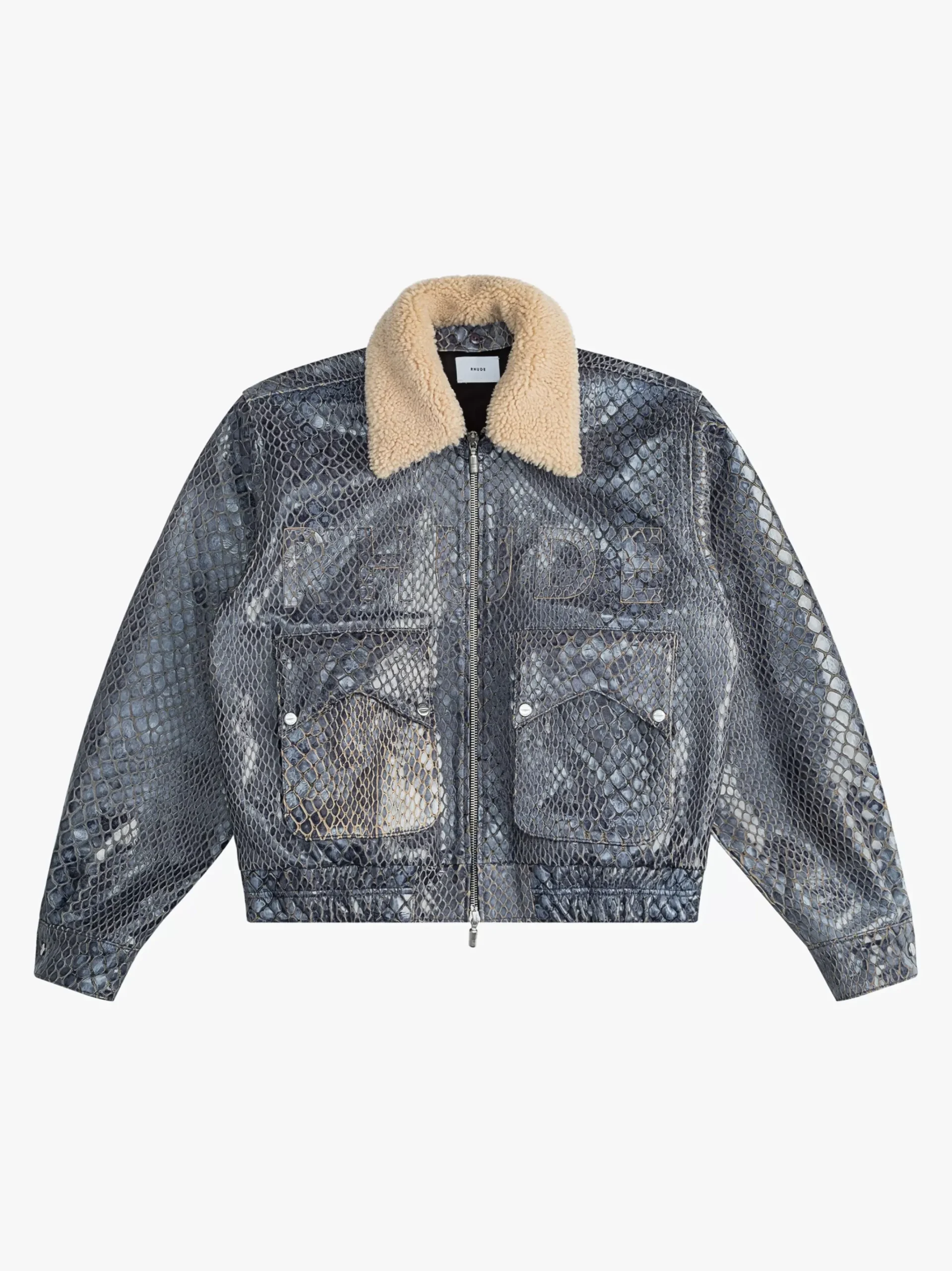 BLUE CROCODILE PILOT JACKET|RHUDE Discount