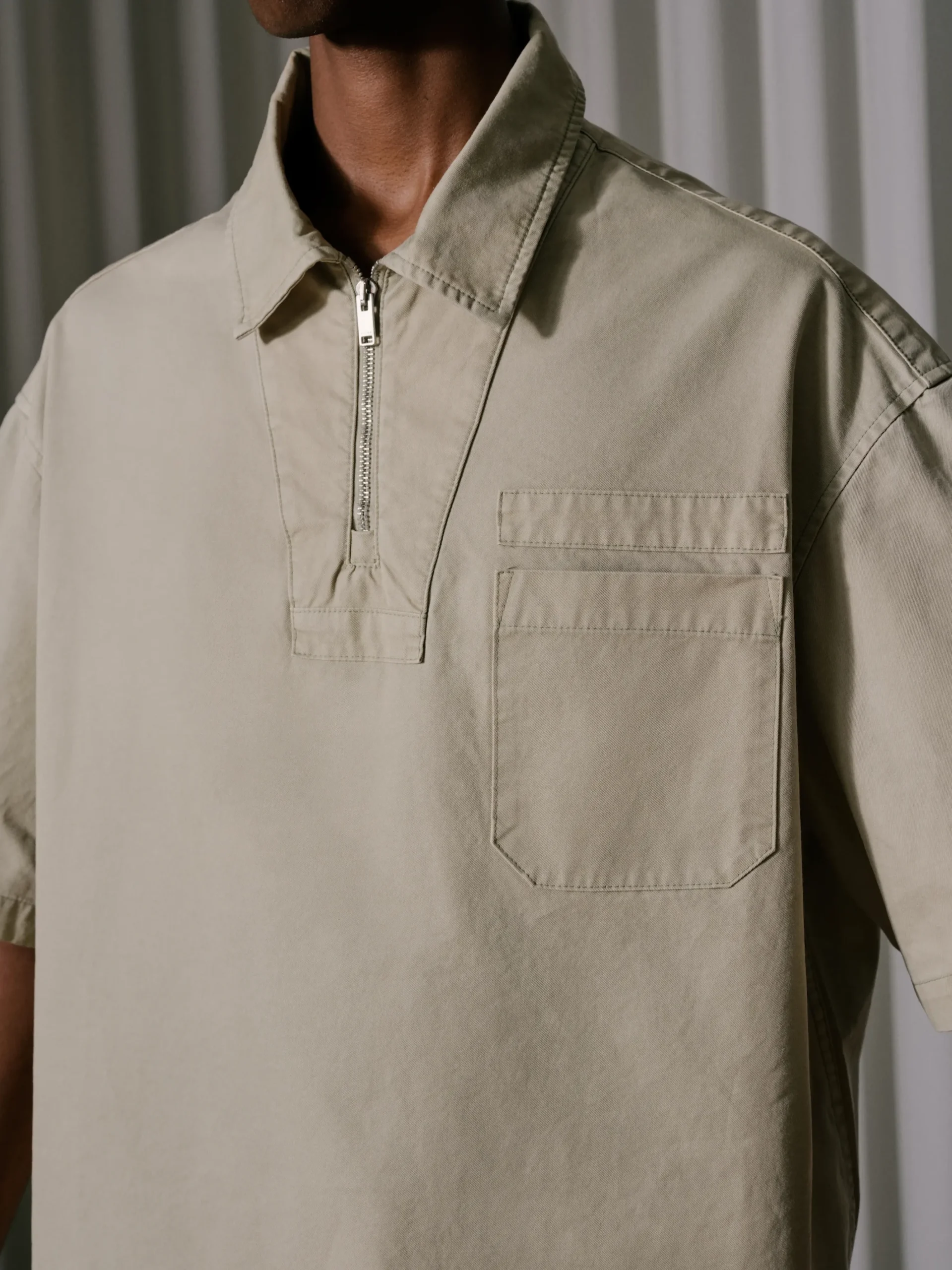 BOXY HALF-ZIP SPRAY SHIRT|RHUDE Best Sale