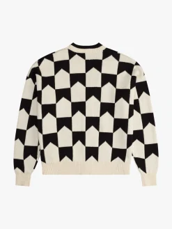 CHEVRON CHECKERED KNIT CARDIGAN|RHUDE Clearance
