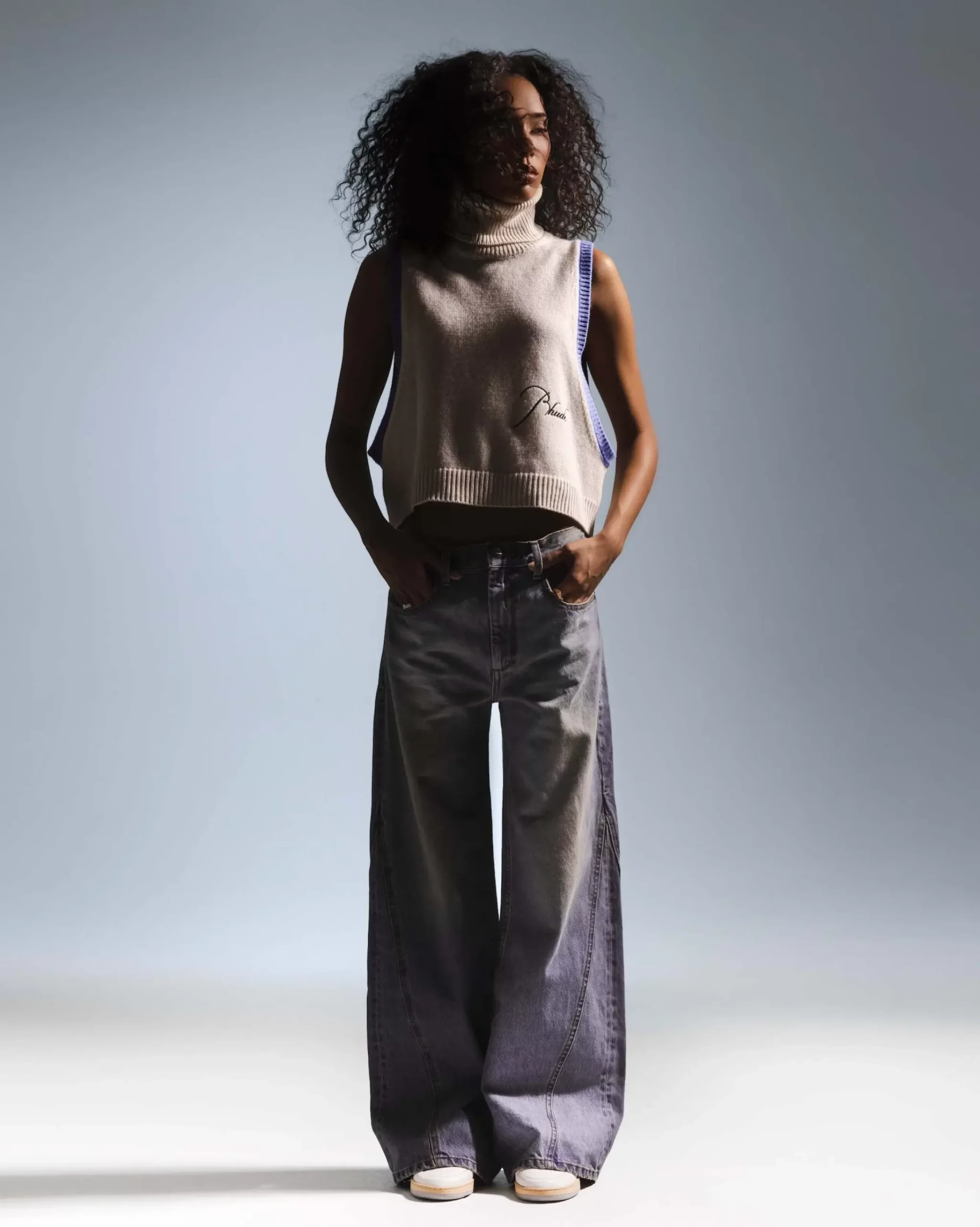 CHEVRON WIDE LEG DENIM|RHUDE Outlet