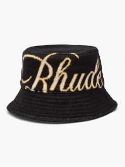 KNIT SCRIPT BUCKET HAT|RHUDE Outlet