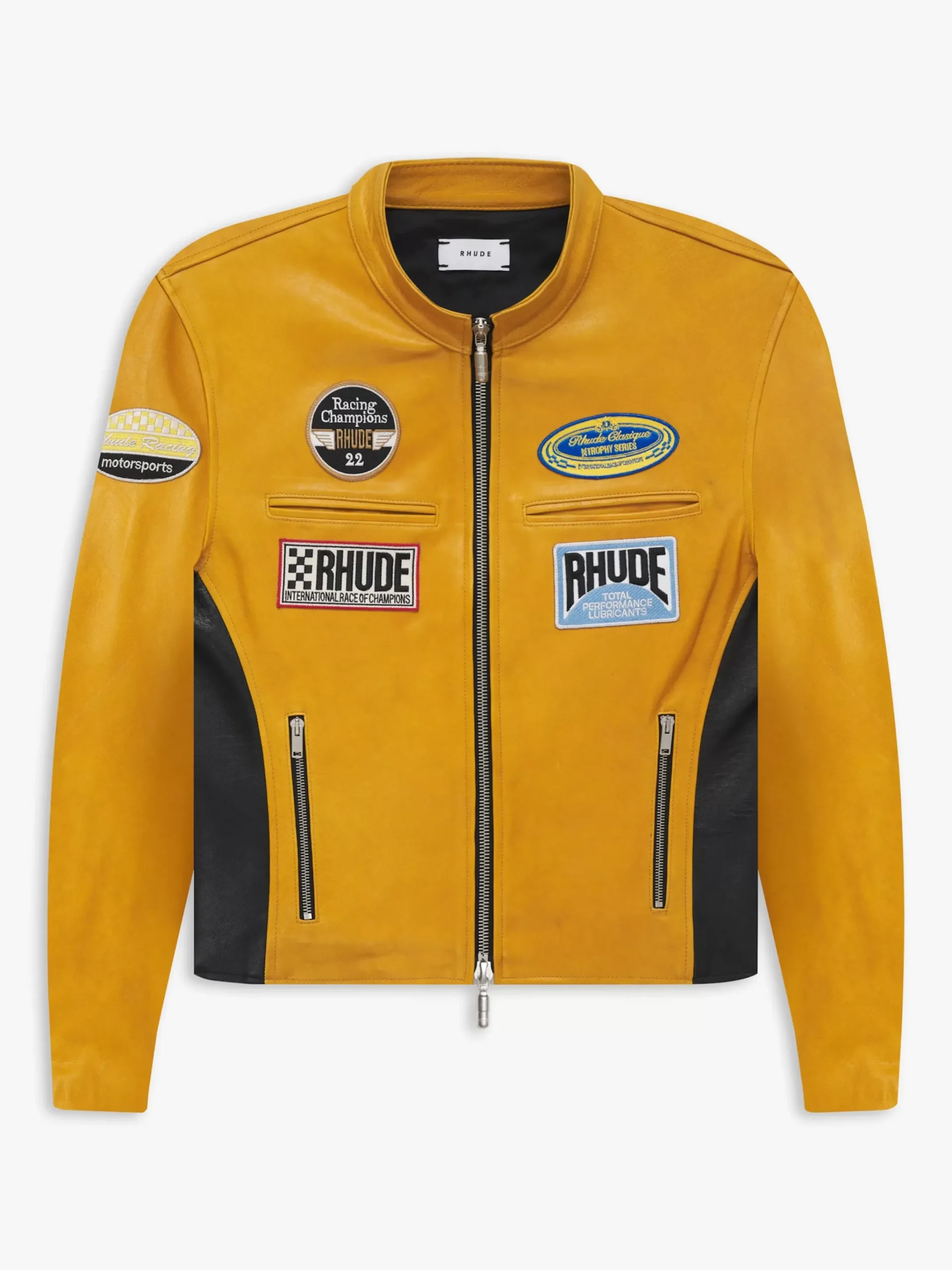 LEATHER RACING JACKET|RHUDE Best Sale