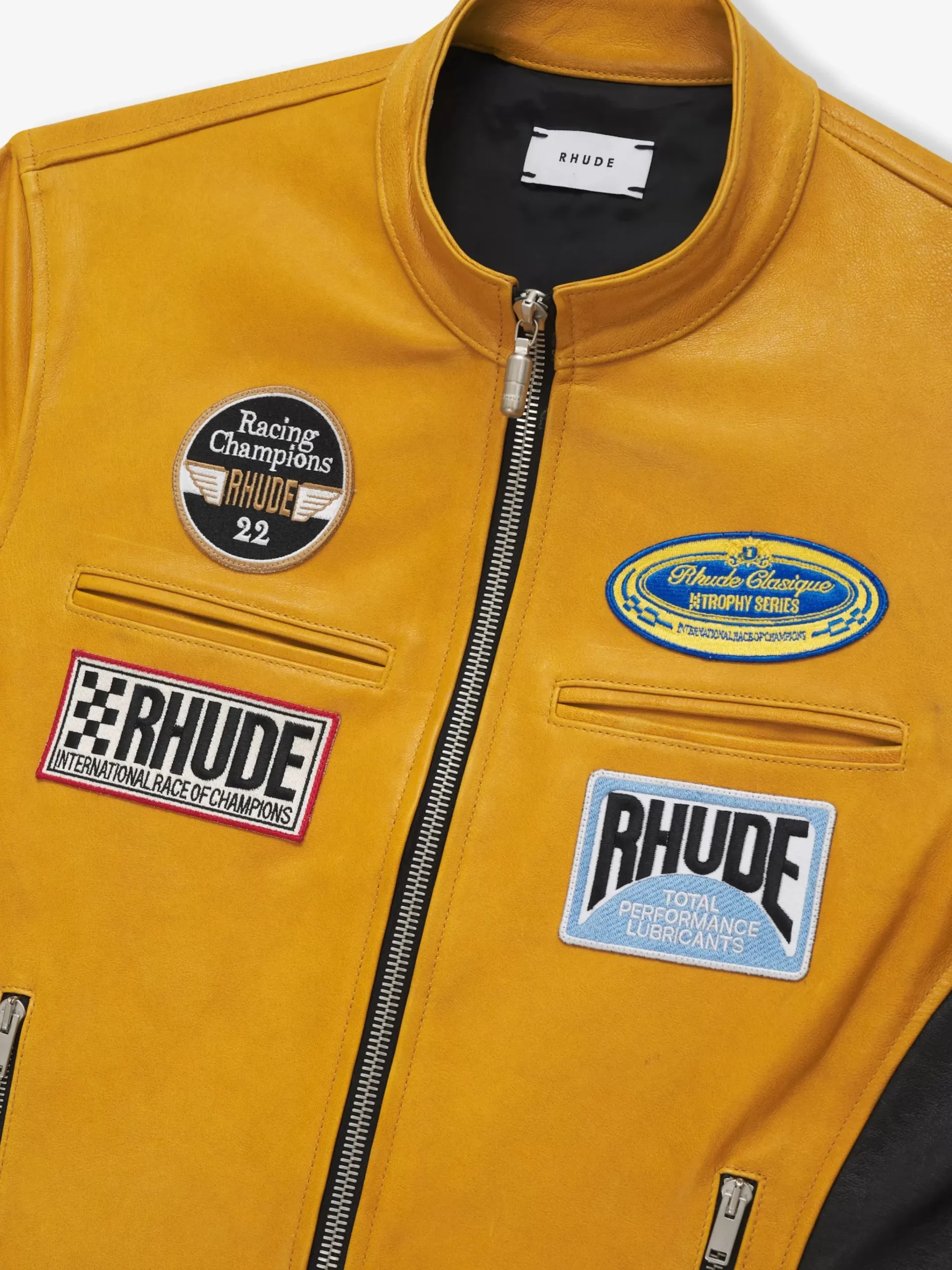 LEATHER RACING JACKET|RHUDE Best Sale