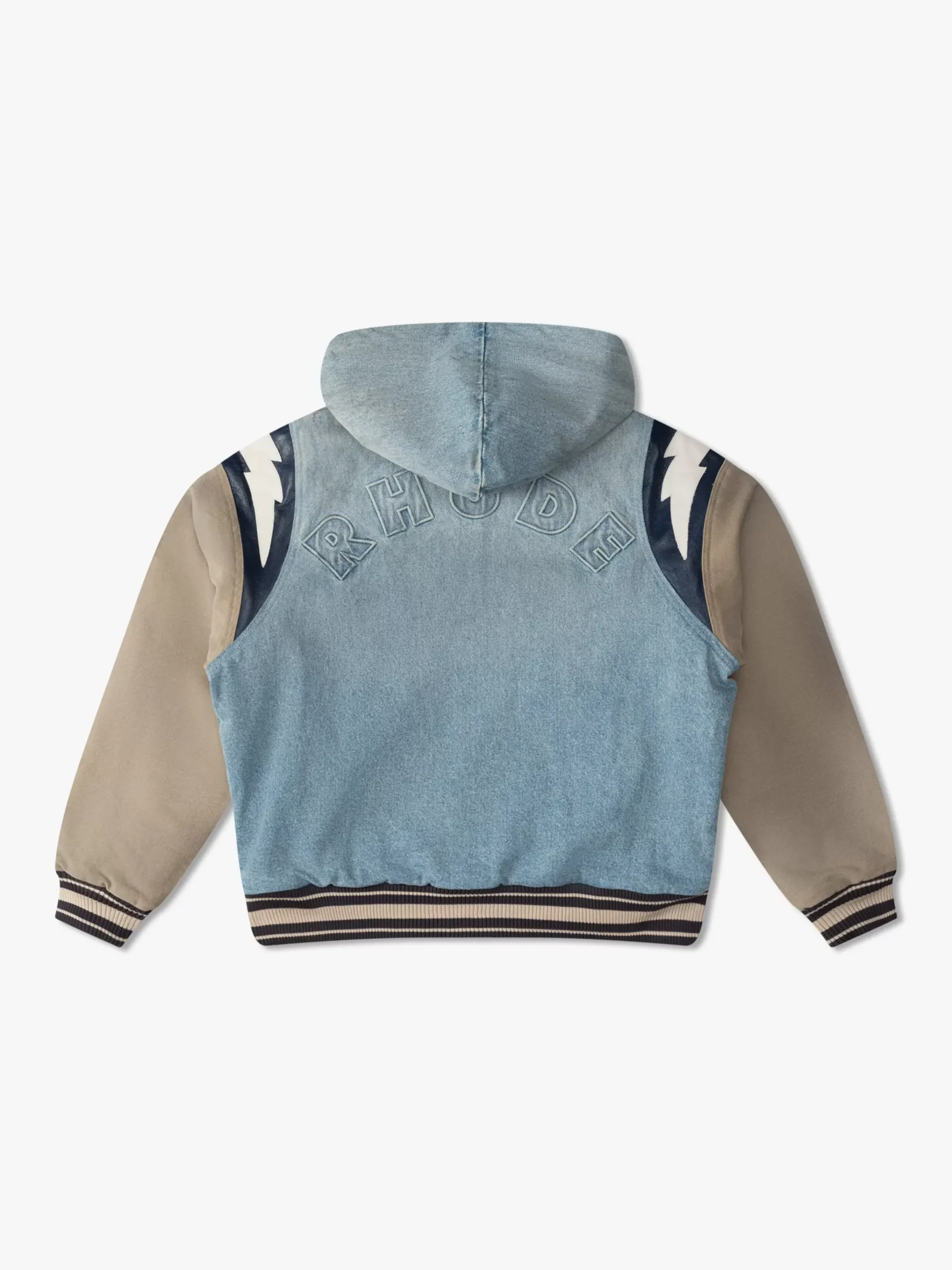 LIGHTNING HOODED VARSITY JACKET|RHUDE Online