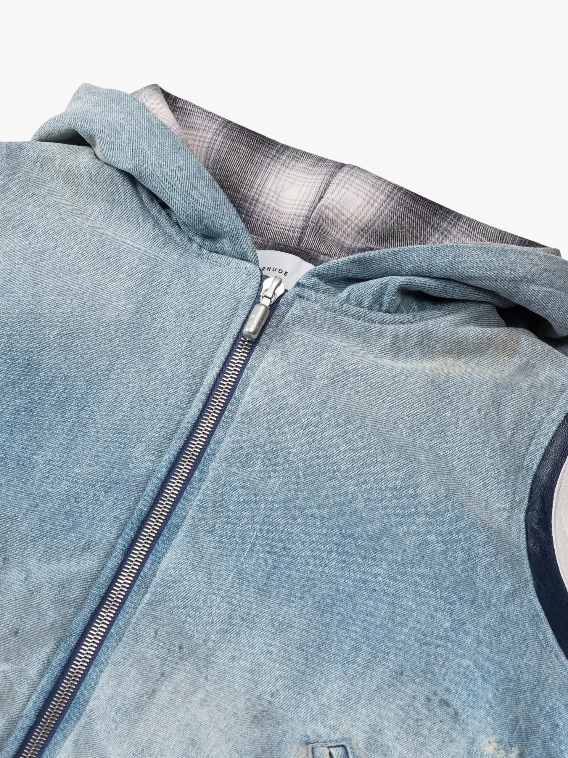 LIGHTNING HOODED VARSITY JACKET|RHUDE Online