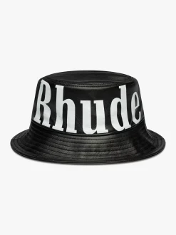 LOGO LEATHER BUCKET HAT|RHUDE Store