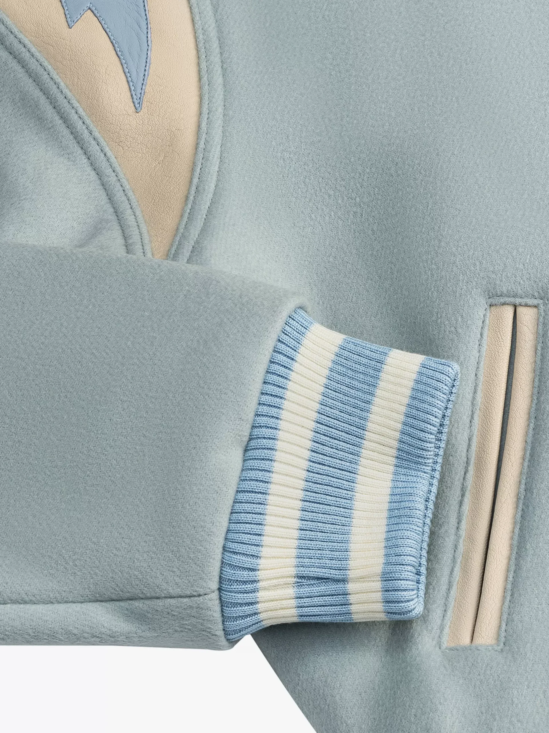 MINT WOOL LIGHTNING VARSITY|RHUDE Best Sale