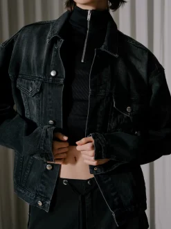 OVERSIZED DENIM TRUCKER JACKET|RHUDE Store