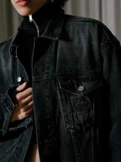 OVERSIZED DENIM TRUCKER JACKET|RHUDE Store