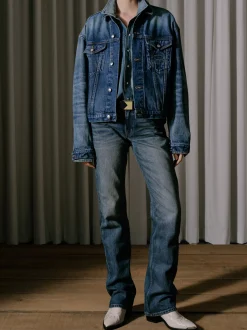 OVERSIZED DENIM TRUCKER JACKET|RHUDE Best