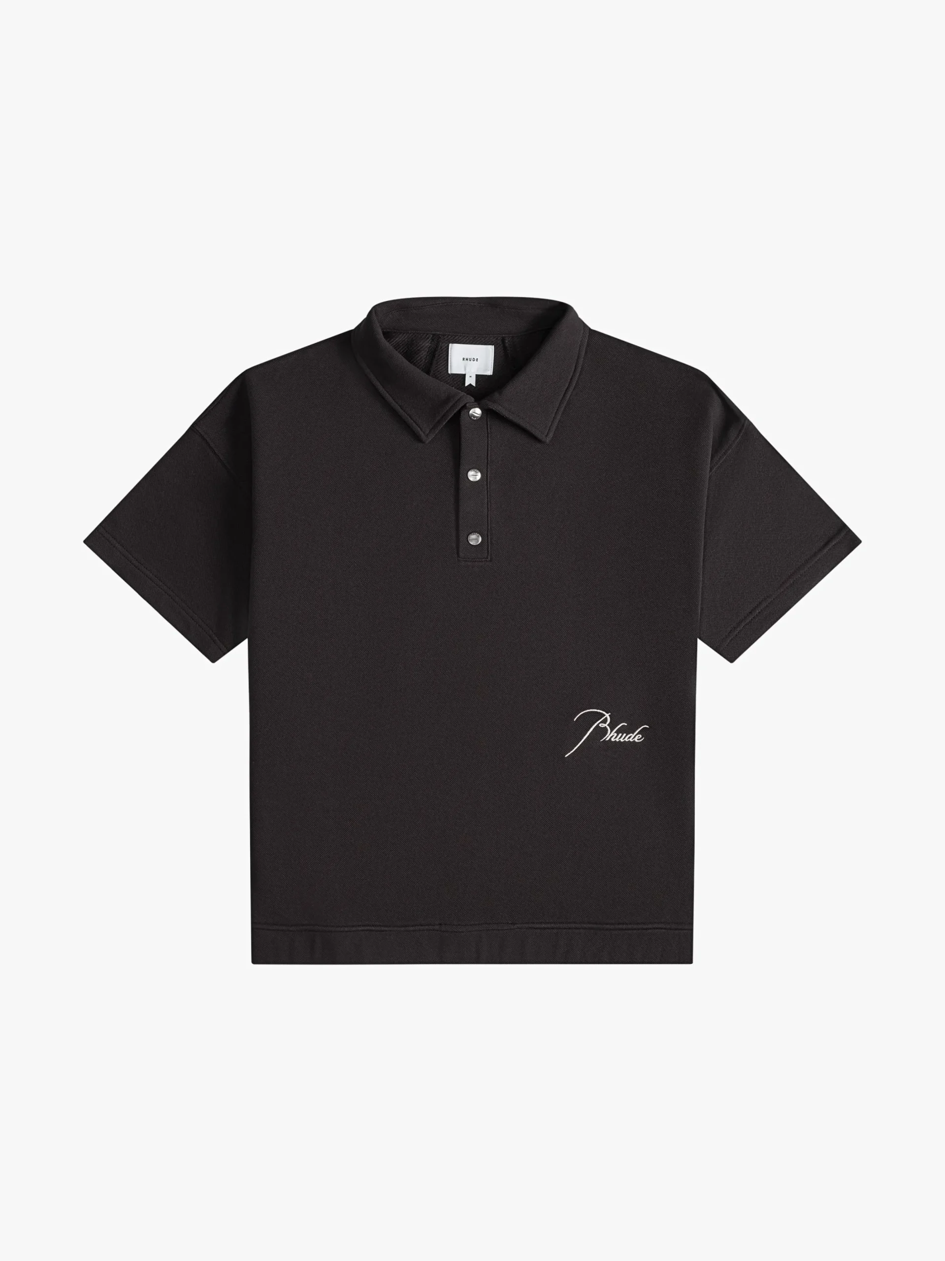 PIQUE SNAP SHORT SLEEVE POLO|RHUDE Fashion