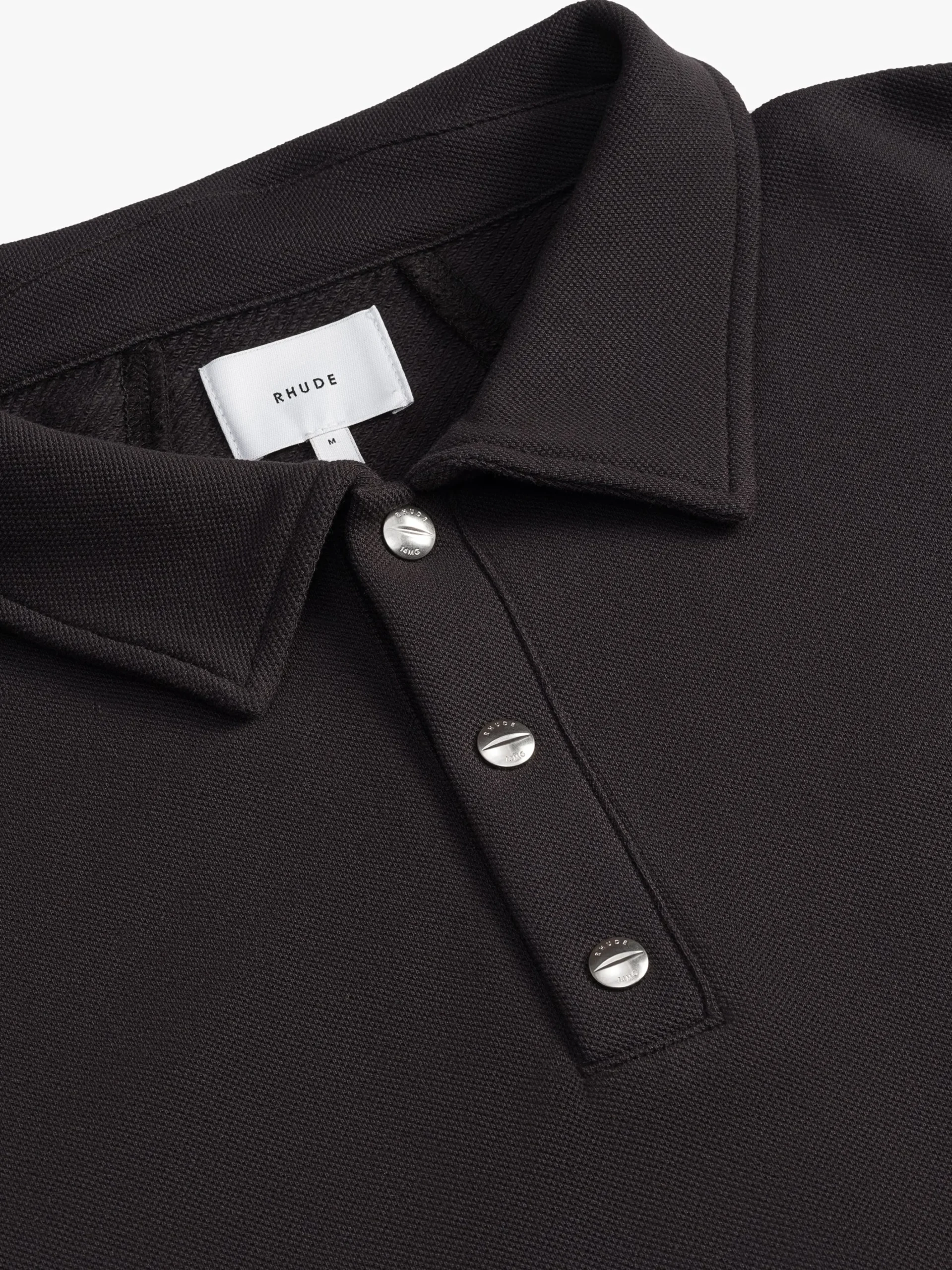 PIQUE SNAP SHORT SLEEVE POLO|RHUDE Fashion