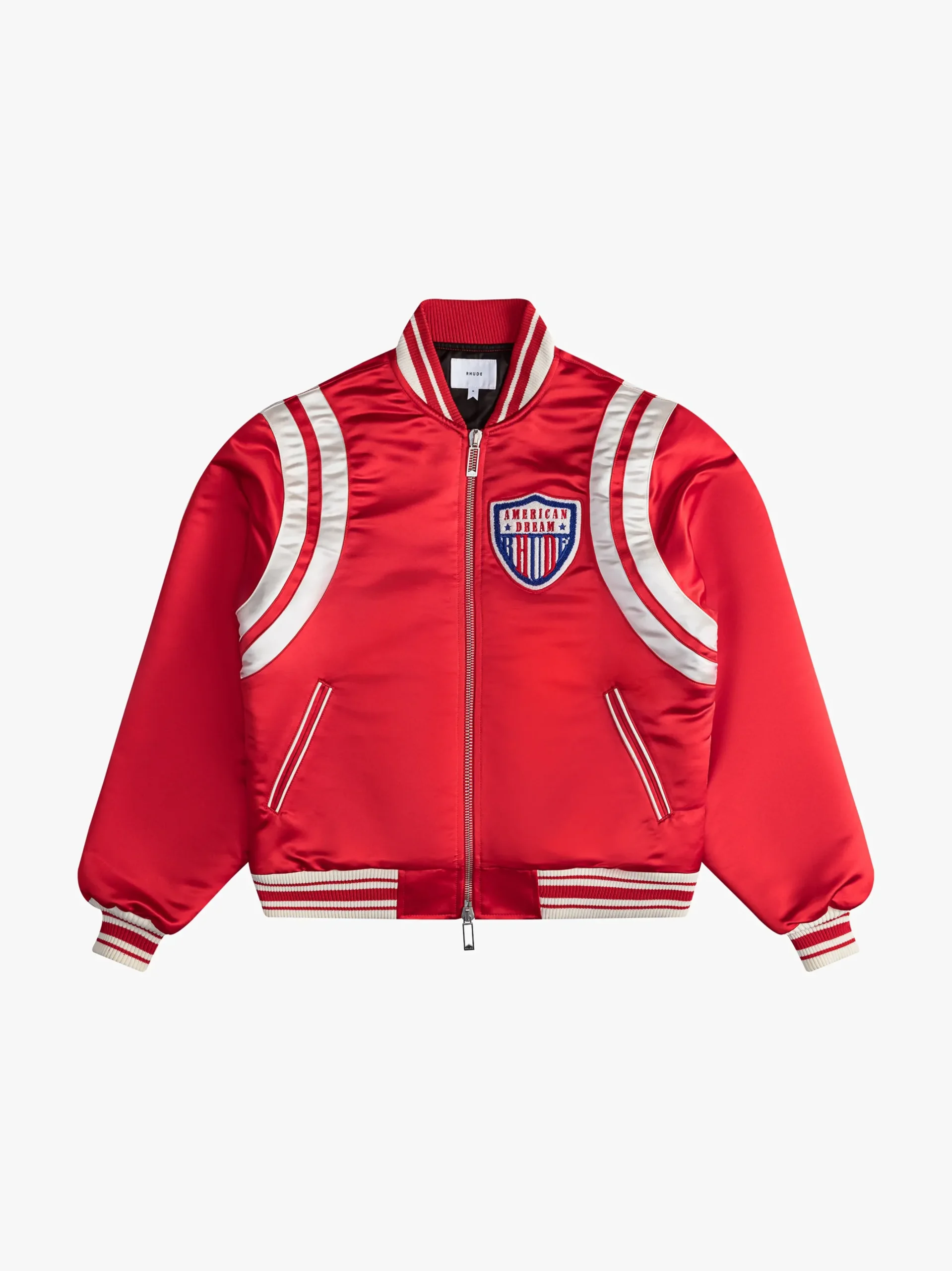 SATIN VARSITY JACKET|RHUDE Cheap