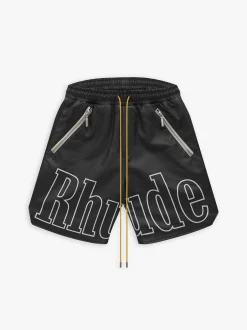 RH LOGO SHORTS - LEATHER|RHUDE Clearance