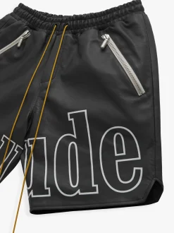 RH LOGO SHORTS - LEATHER|RHUDE Clearance