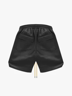 RH LOGO SHORTS - LEATHER|RHUDE Clearance