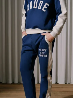 CONTRAST QUARTER-ZIP VARSITY|RHUDE New