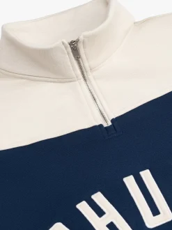 CONTRAST QUARTER-ZIP VARSITY|RHUDE New