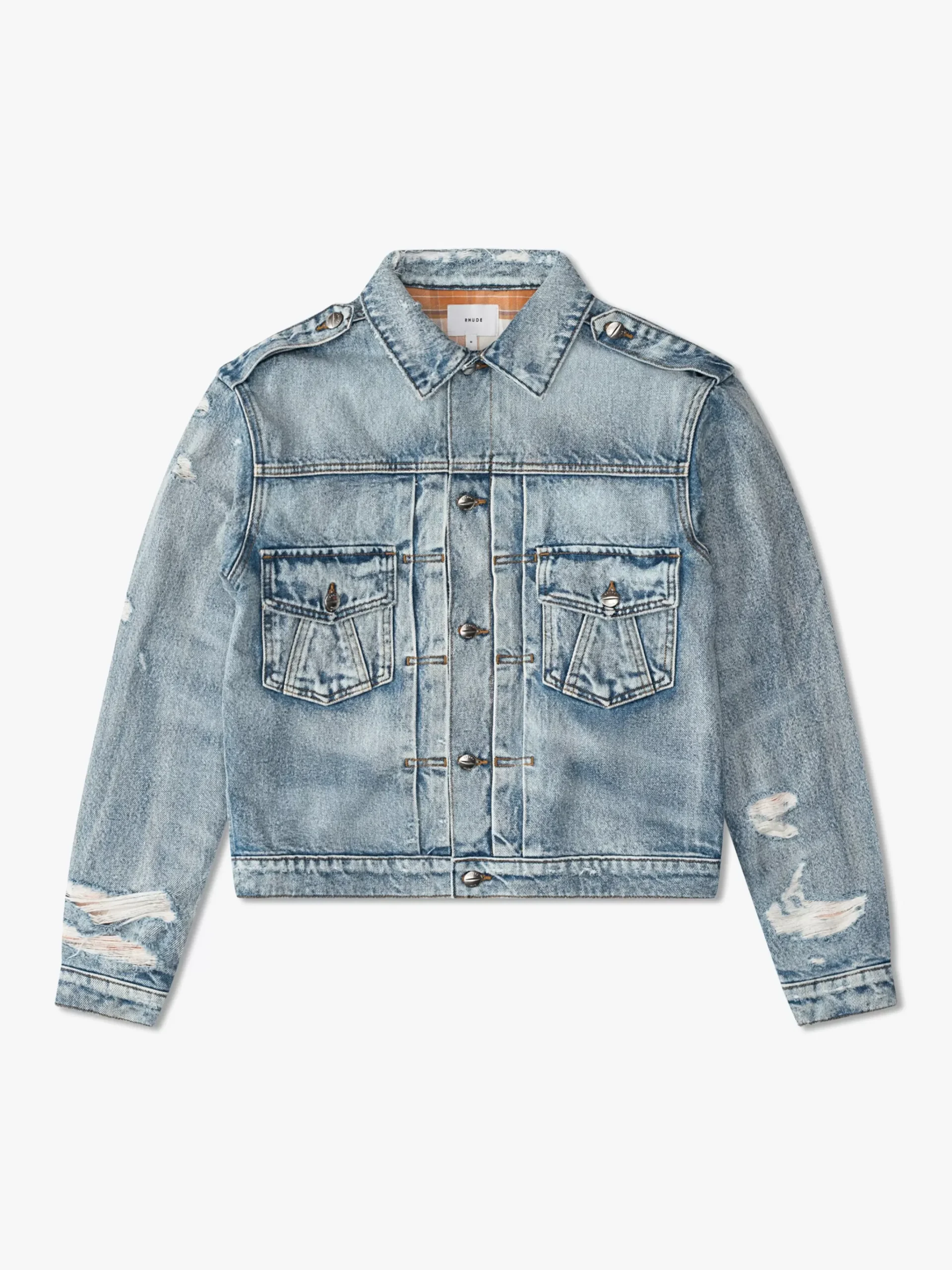 DENIM TRUCKER JACKET|RHUDE Cheap