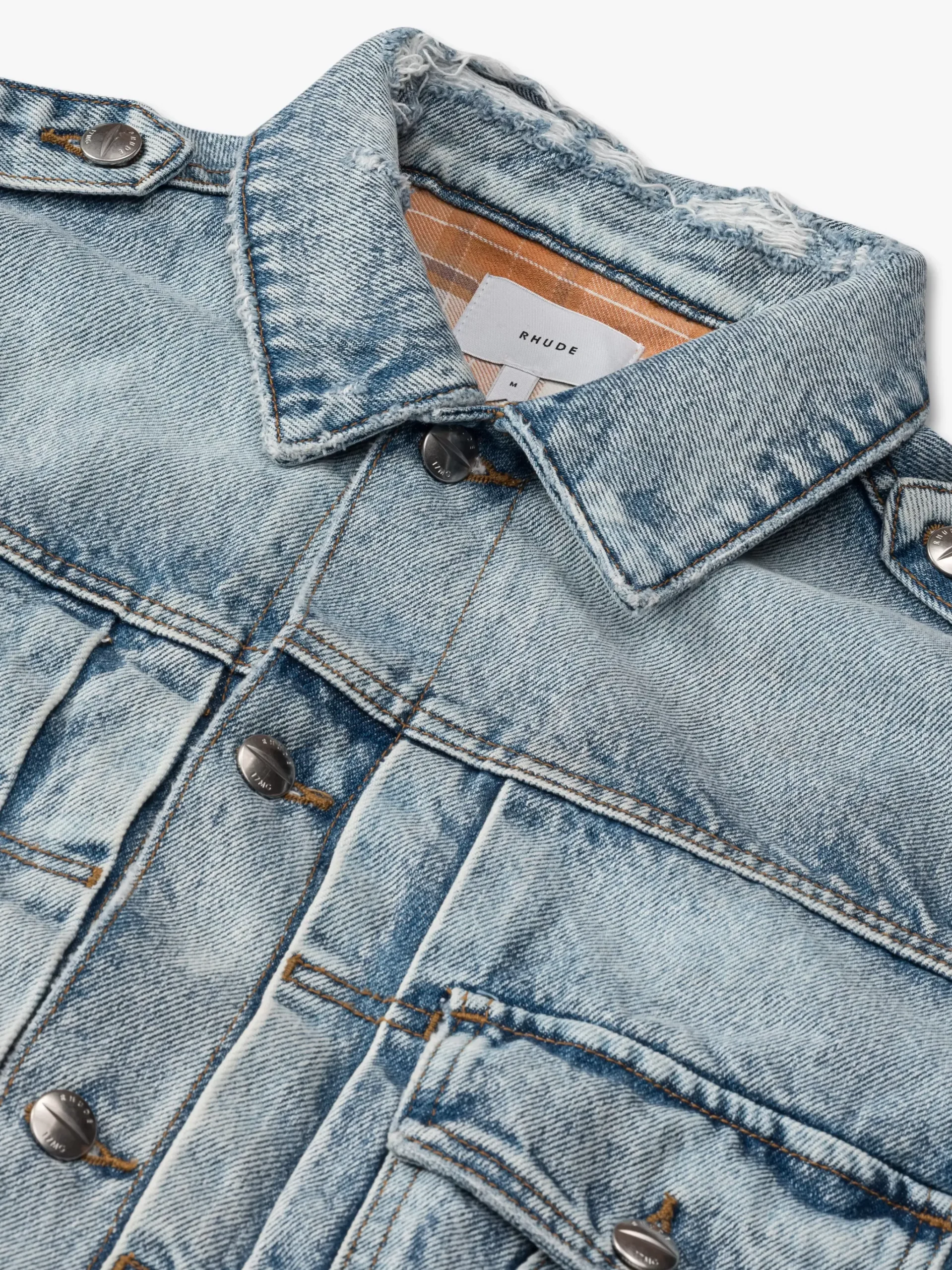 DENIM TRUCKER JACKET|RHUDE Cheap