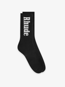 RH VERTICAL LOGO SOCKS|RHUDE Cheap