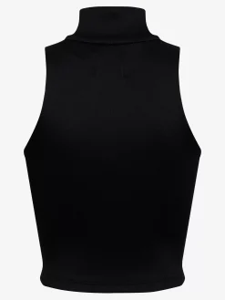 RIBBED KNIT TURTLE NECK ZIP TOP|RHUDE Store