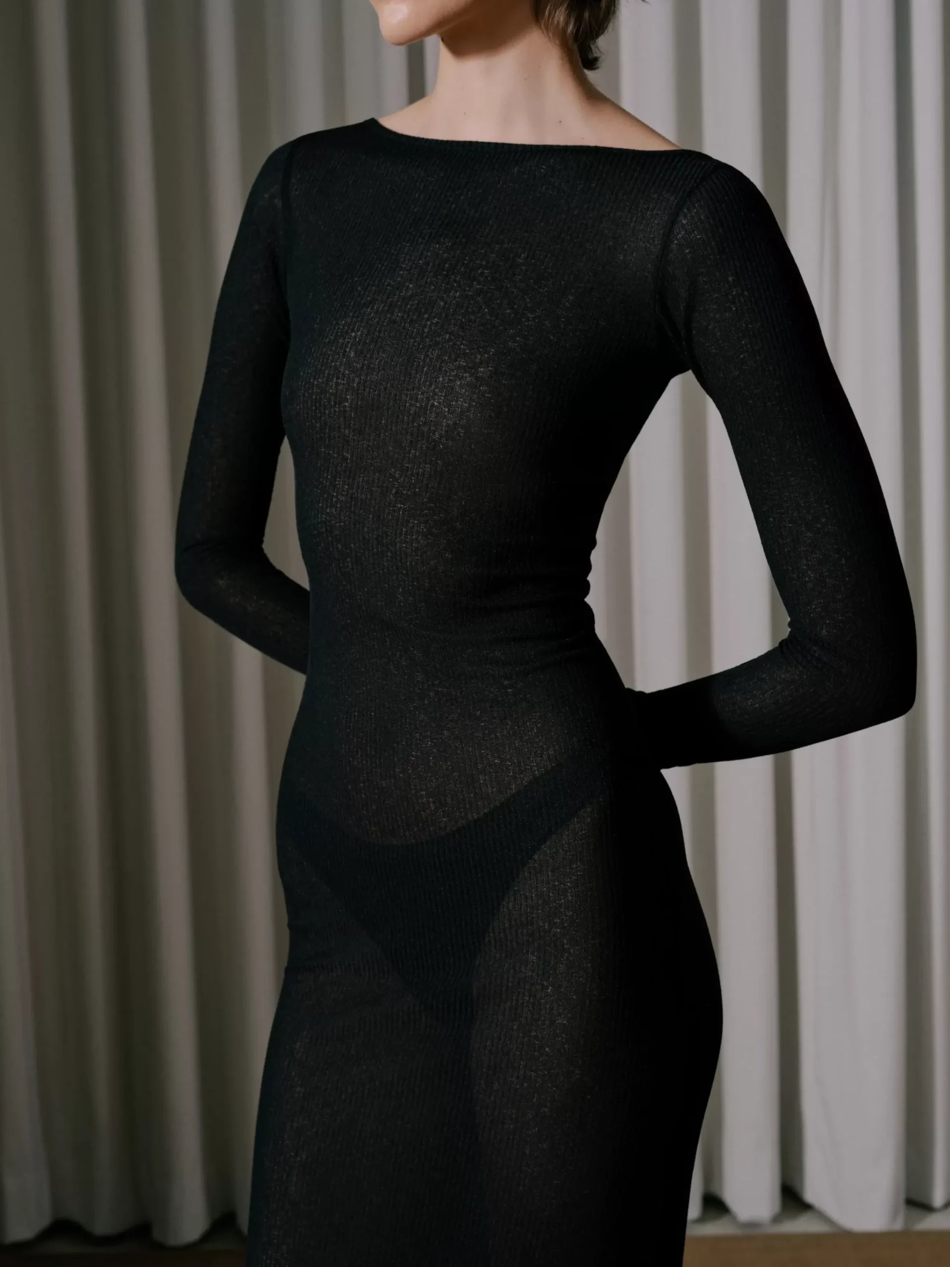 SHEER KNIT JERSEY DRESS|RHUDE Cheap