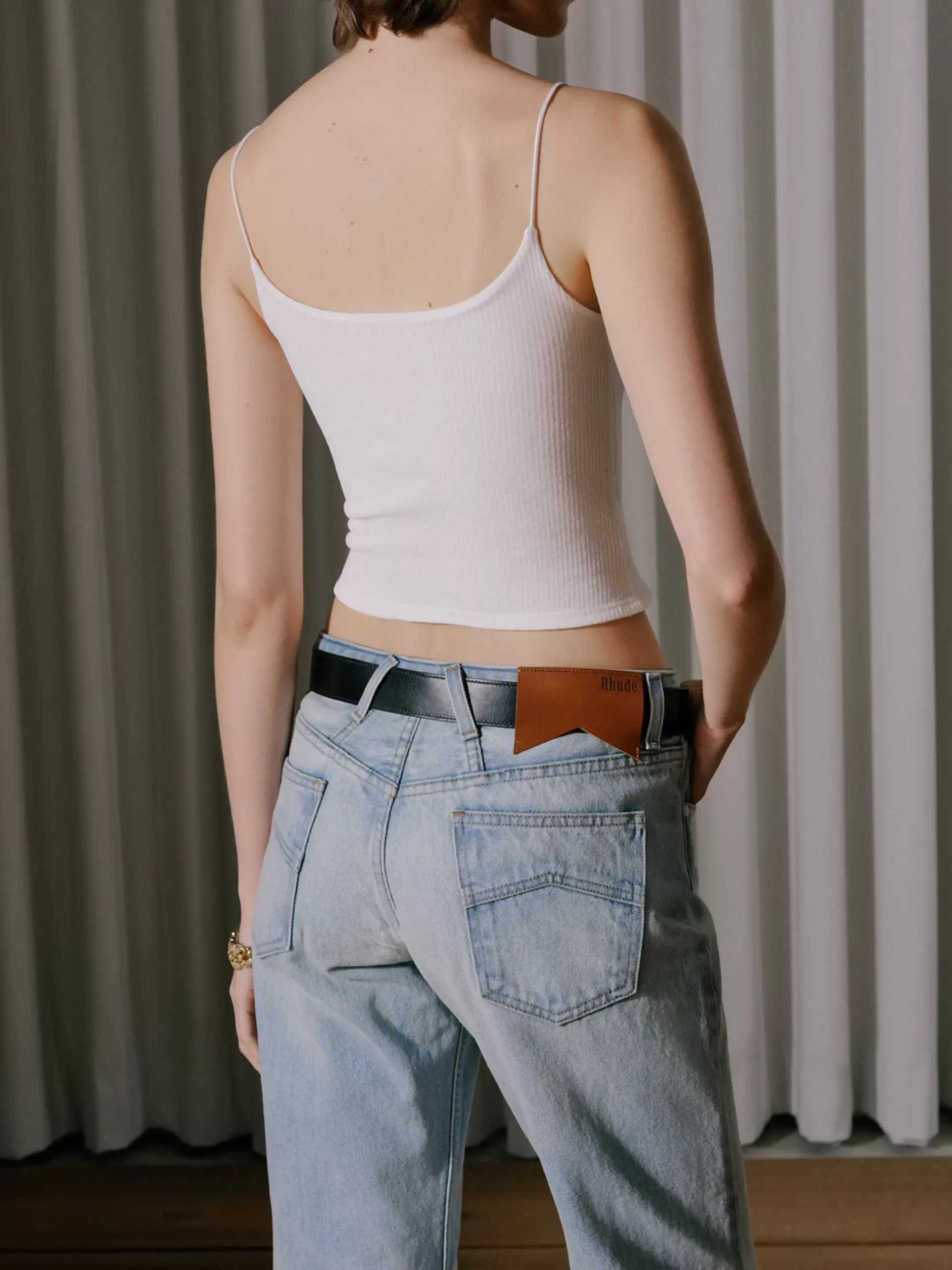 SHEER RIB KNIT TANKTOP|RHUDE Best Sale