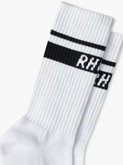 TWO STRIPE LOGO SOCKS|RHUDE Clearance