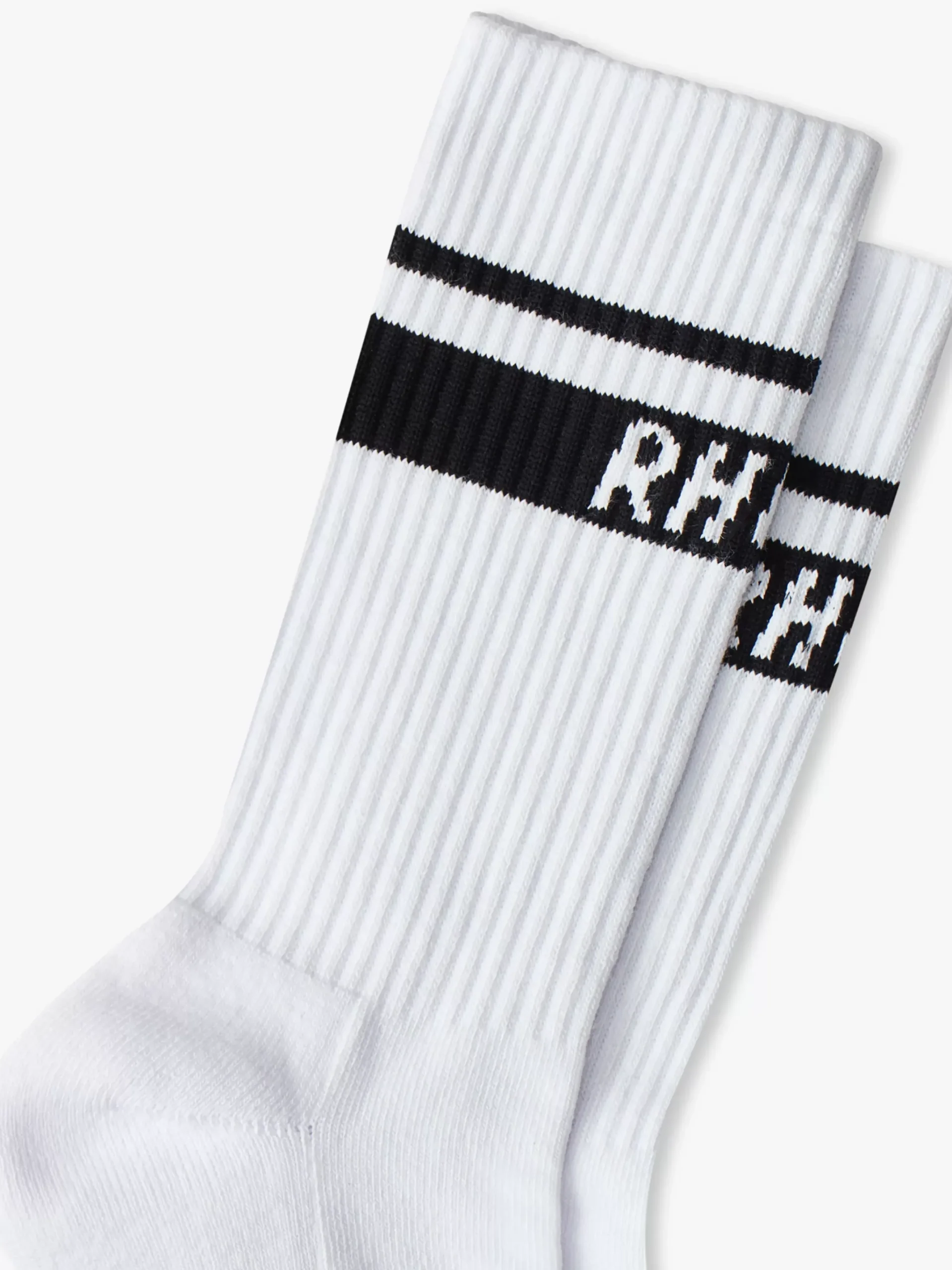TWO STRIPE LOGO SOCKS|RHUDE Clearance