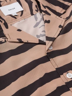 ZEBRA SILK BUTTON DOWN|RHUDE Outlet